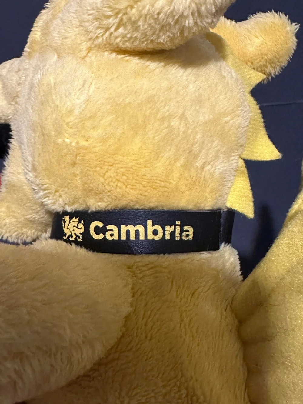 Promotional Yellow Plush Dragon Cambi Cambria